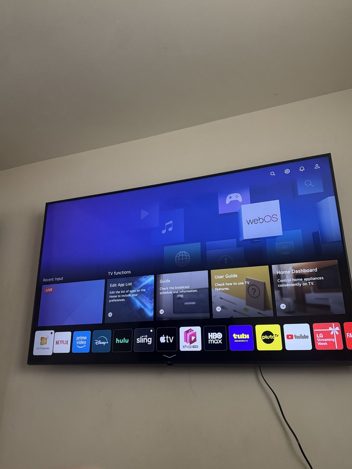 70 Inch LG AI ThinQ Webos Tv
