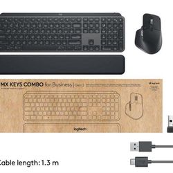 Logitech MX Keys Mouse and Keyboard Combo - compatible for PC and MAC