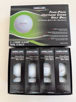 Kirkland Signature Four-Piece Urethane Cover Golf Ball - 1 Dozen