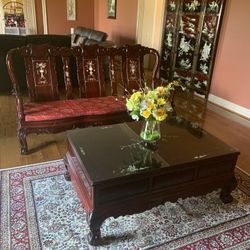 Royal Palace Solid Rosewood Living Room Set