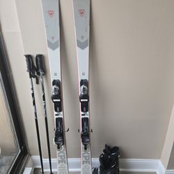 168cm Rossignol Ski Set 