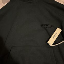 Essentials Fear of God Hoodie  (Stretch Limo/Black) Small in Men’s