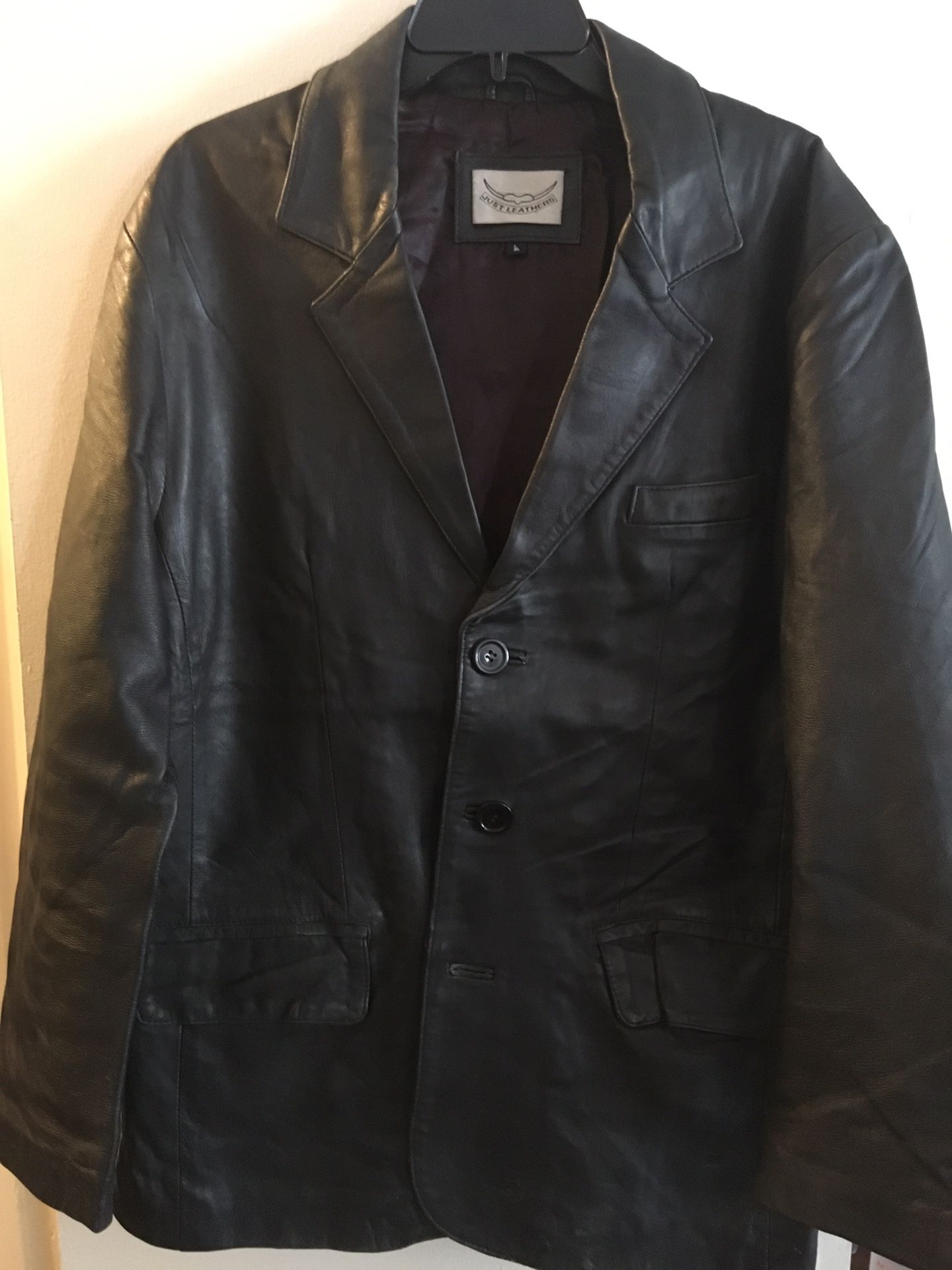 Men’s Leather Coat (large size)