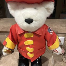 American Hero Dan Dee The Fire Chief Singing Teddy Bear “Proud To Be An American “ 