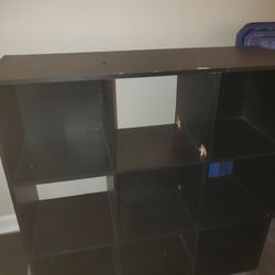 Black Cubical Shelf
