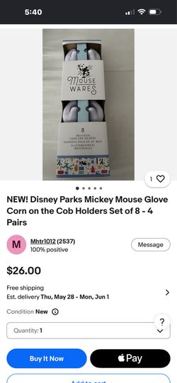 Mickey Mouse Corn Holders