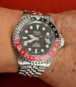 GEVRIL PEPSI 43Mm DIVING WATCH LIKE NEW BOX PAPERS IN NORWALK