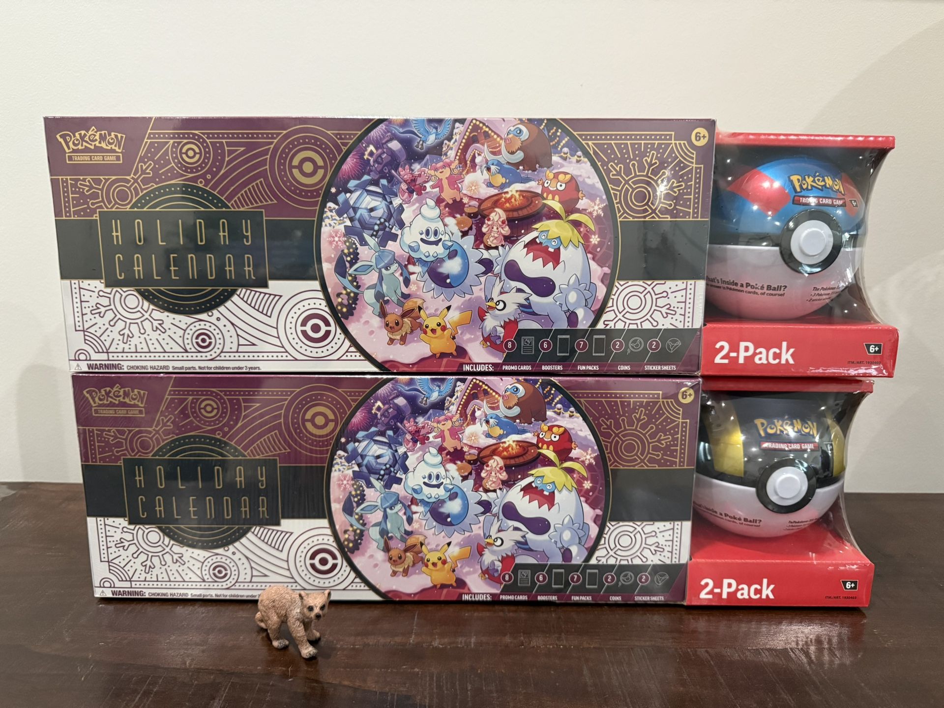 Pokemon Costco 2025 Holiday Advent Calendar + Pokeball Bundle - Sealed