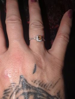 sterling silver citrine ring