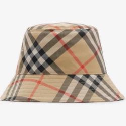 Burberry kids check Bucket hat