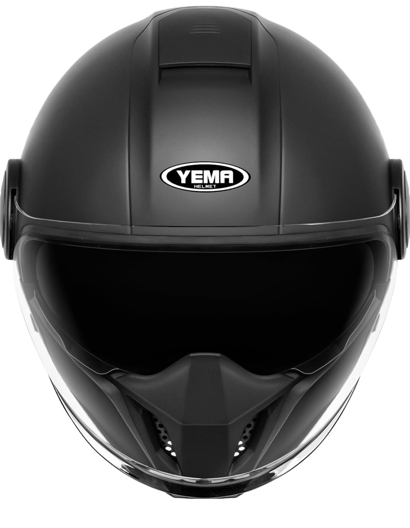 Convertible 3/4 Full Face Motorcycle Helmet DOT Approved - Dual Visor Motocross Off-Road Helmet for Adults, Modular Open Face Design for Street Bikes