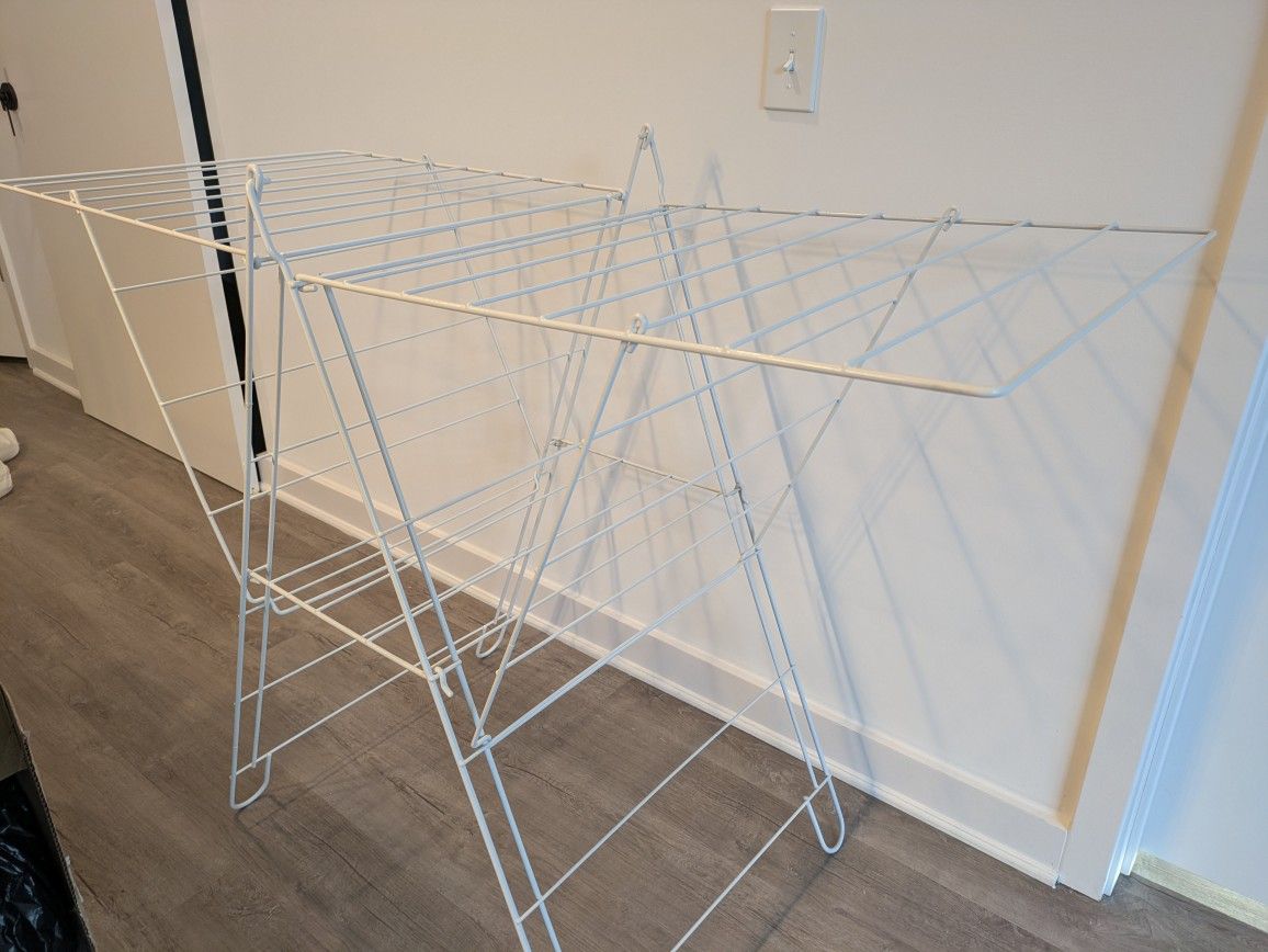 IKEA FROST White Foldable Clothes Drying Rack