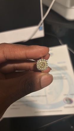 Yellow diamond ring