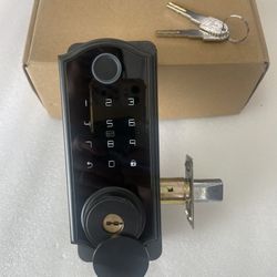 Smart Door Lock with Fingerprint , Keypad, Card, Key and App Control Deadbolt 