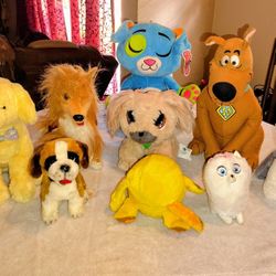 Used stuffed animals assorted lot 