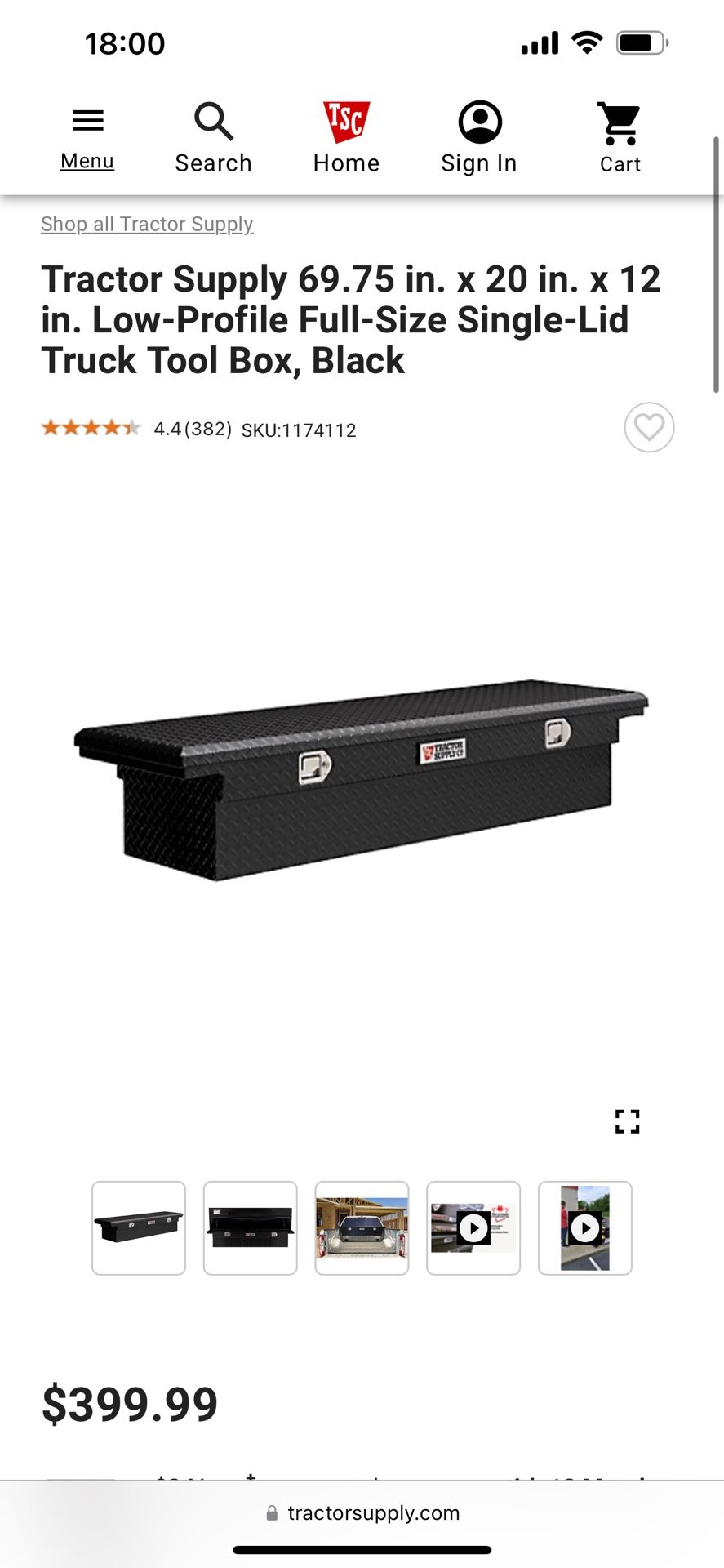 Tractor Supply Tool Box ⚒️