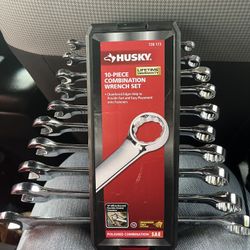 Husky 10 Piece Combination Wrench Set 