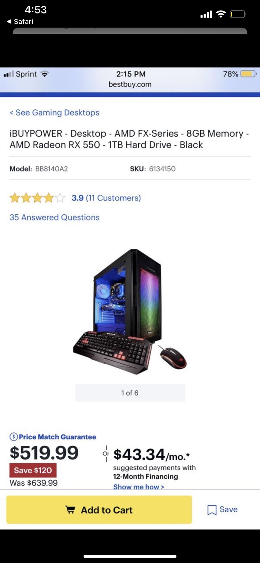 Gaming computer