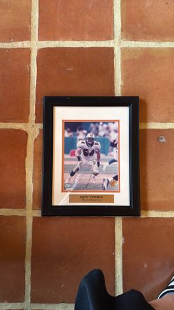 Zach Thomas signed and framed