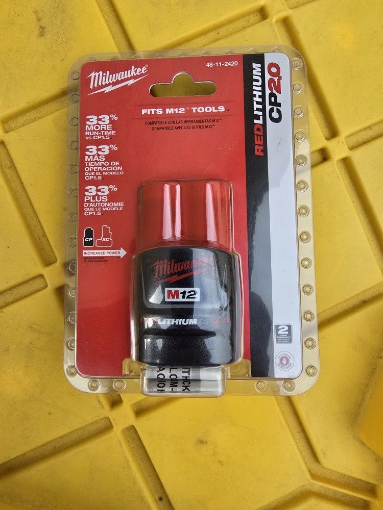 M12 12-Volt Lithium-Ion 2.0 Ah Compact Battery Pack