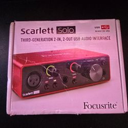 Scarlett Solo Third Generation