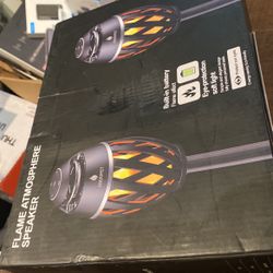 Flame atmosphere speakers Bluetooth $50 brand new