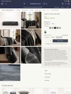 Boll and branch coverlet king size