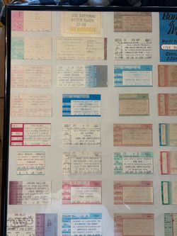 Concert Ticket Stubs