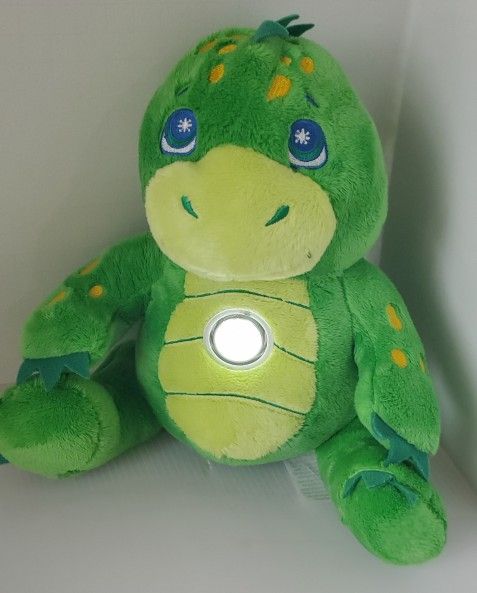 Flashlight Friends Dinosaur Green 8" Plush Bedtime Stuffed Animal Dino Lovey