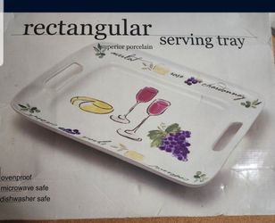 Large Porcelain serving Tray 