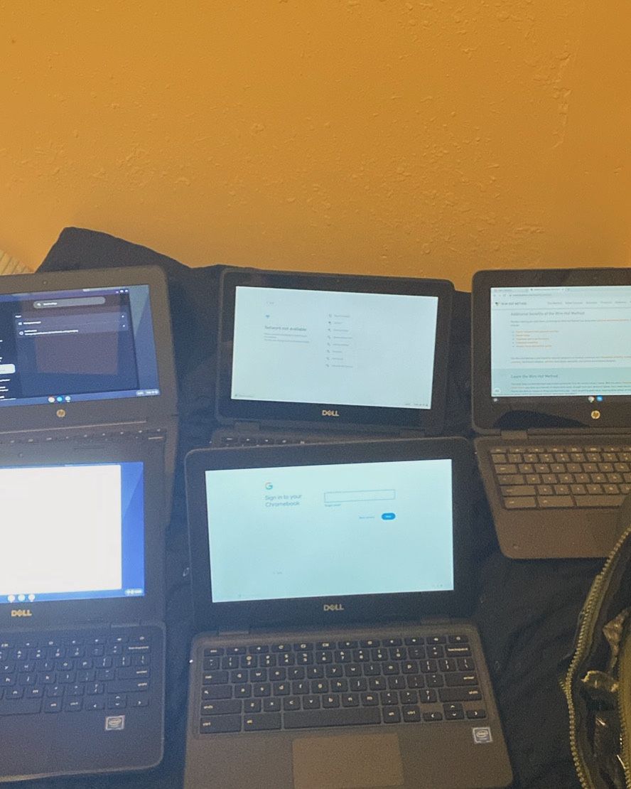 Lot Of touchscreen Chromebooks