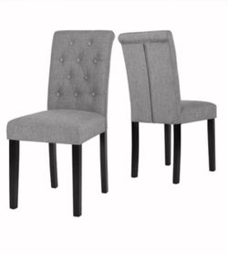 1 Chair for Dining Room, Button Tufted Kitchen Chair
