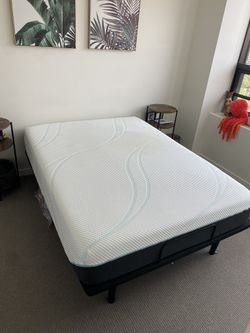 Tempurpedic Queen Size Firm Mattress (Automated Bed Frame Included)