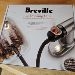 Brand New Breville BSM600SIL Smoking Gun, Handheld Food and Cocktail