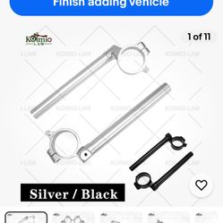 Yamaha Clipons YZF Clipons R1 R 6 Vstr handlebars Roadstar handlebars Royal Star handlebars hundred in stock