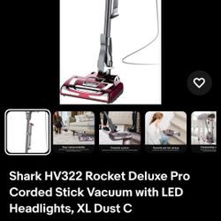 Shark Rocket Deluxe Pro Vacuum Cleaner(WORKING