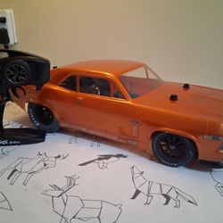 Traxxas Drag Slash Chevy Nova With On Board Audio