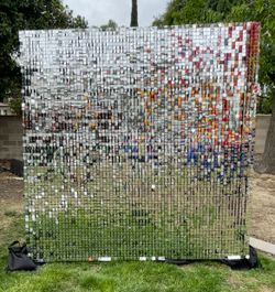 Silver Shimmer Wall Backdrop