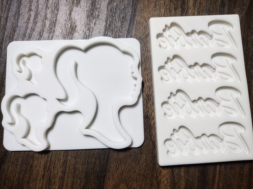 Set Of 2 Barbie Silicone Molds