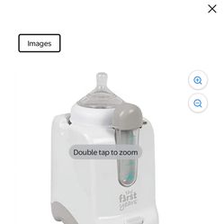 The First Years 2-in-1 Simple Serve Bottle Warmer | Quickly Warm Bottles of Breastmilk or Formula | Sanitize Pacifiers | Compact Design | Holds Wide N