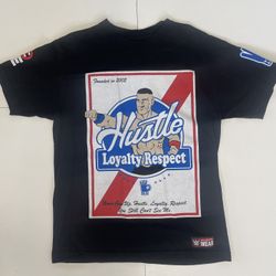 John Cena Never Give Up Hustle Loyalty Respect Authentic WWE T-Shirt Men’s M