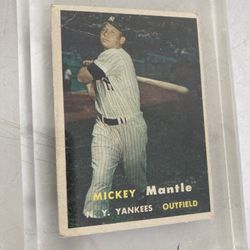Mickey Mantle Original Vintage Card 
