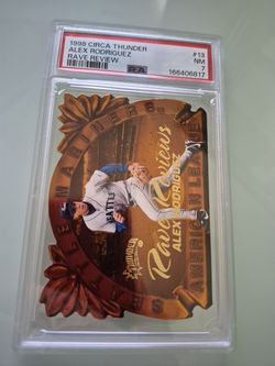 1998 Circa Thunder Alex Rodriquez Rave Review #13