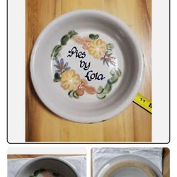 Pie Plate Louisville Stoneware KY Bakeware Dish Bowl Heavyweight Ceramic Baking Bake Oven Pizza Lola