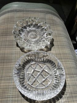 Vintage glass ashtrays
