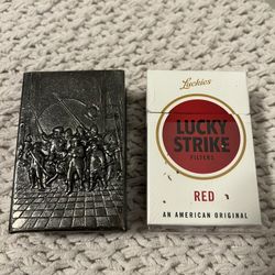 1950’s Repoussé Silver Plate Cigarette Case Rare Soft Box Holder Jensen Denmark