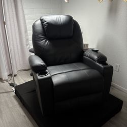 Black Leather Recliner