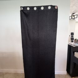 4 Black Out Curtains -black 