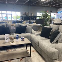 grey sofa loveseat ☑️🖤 $2,599