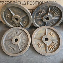 Older 45lb Olympic Weight Plates 0